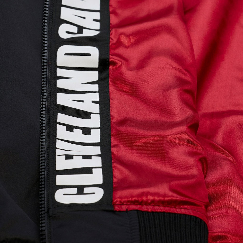 Cleveland Cavaliers Hardwood Classics Nights Walk the Tunnel Satin Bomber Full-Snap Hooded Jacket sale On Sale