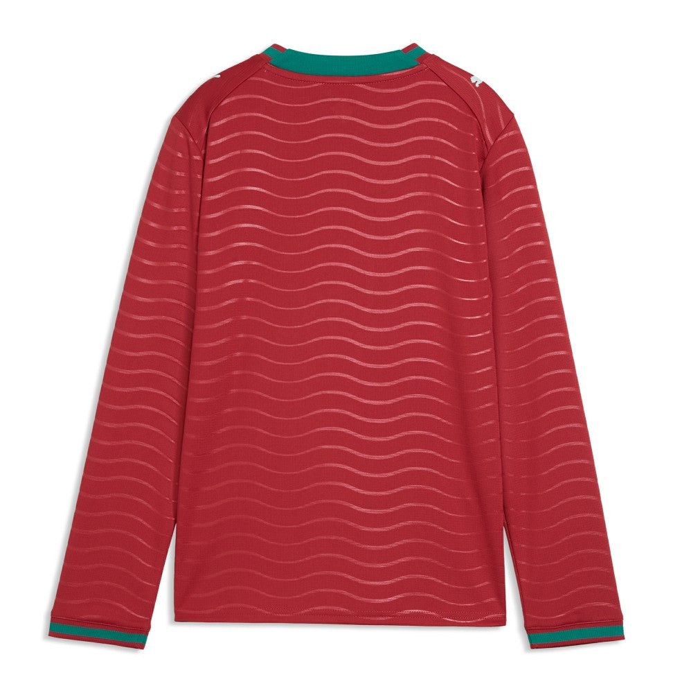 Portugal National Team Youth 2026 Home Replica Long Sleeve Jersey Red - Puma