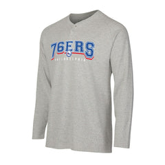 Philadelphia 76ers Concepts Sport Hawthorn Thermal Knit Long Sleeve Henley T-Shirt On Sale
