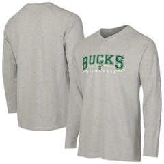 Milwaukee Bucks Concepts Sport Hawthorn Thermal Knit Long Sleeve Henley T-Shirt Discount