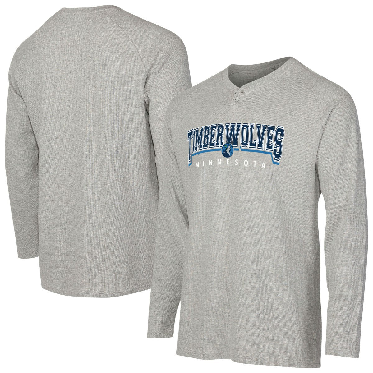 Minnesota Timberwolves Concepts Sport Hawthorn Thermal Knit Long Sleeve Henley T-Shirt Outlet