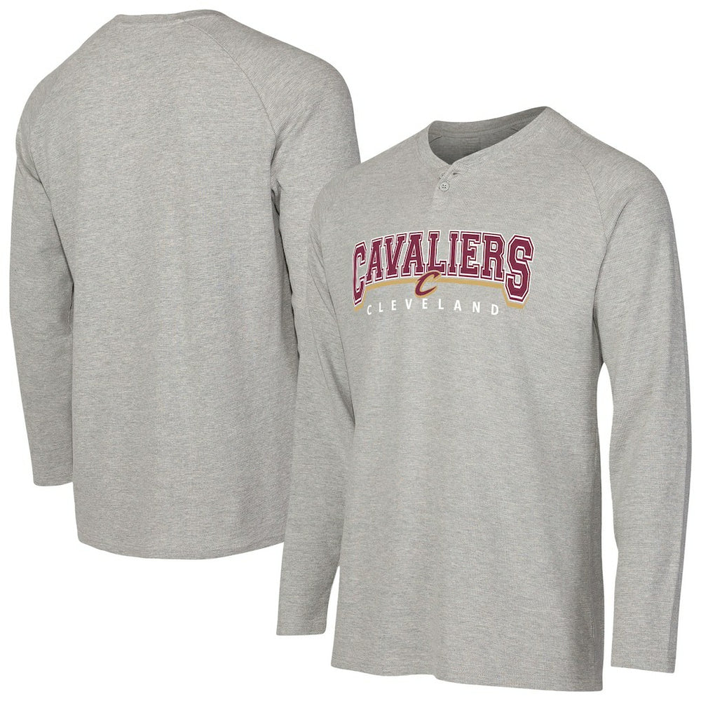 Cleveland Cavaliers Concepts Sport Hawthorn Thermal Knit Long Sleeve Henley T-Shirt sale On Sale