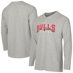 Chicago Bulls Concepts Sport Hawthorn Thermal Knit Long Sleeve Henley T-Shirt sale Discount