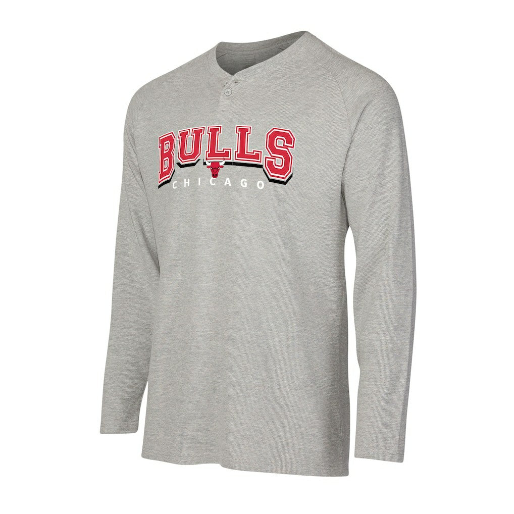 Chicago Bulls Concepts Sport Hawthorn Thermal Knit Long Sleeve Henley T-Shirt sale Discount