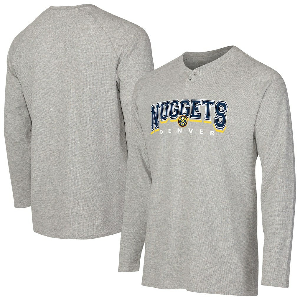 Denver Nuggets Concepts Sport Hawthorn Thermal Knit Long Sleeve Henley T-Shirt sale For Sale