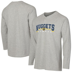 Denver Nuggets Concepts Sport Hawthorn Thermal Knit Long Sleeve Henley T-Shirt sale For Sale