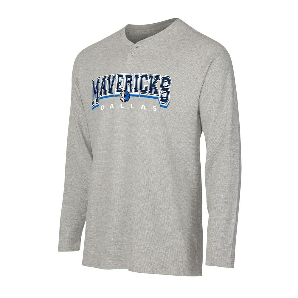 Dallas Mavericks Concepts Sport Hawthorn Thermal Knit Long Sleeve Henley T-Shirt sale New
