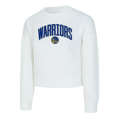 Golden State Warriors Concepts Sport Women's Laney Chenille Cropped Long Sleeve T-Shirt sale Discount