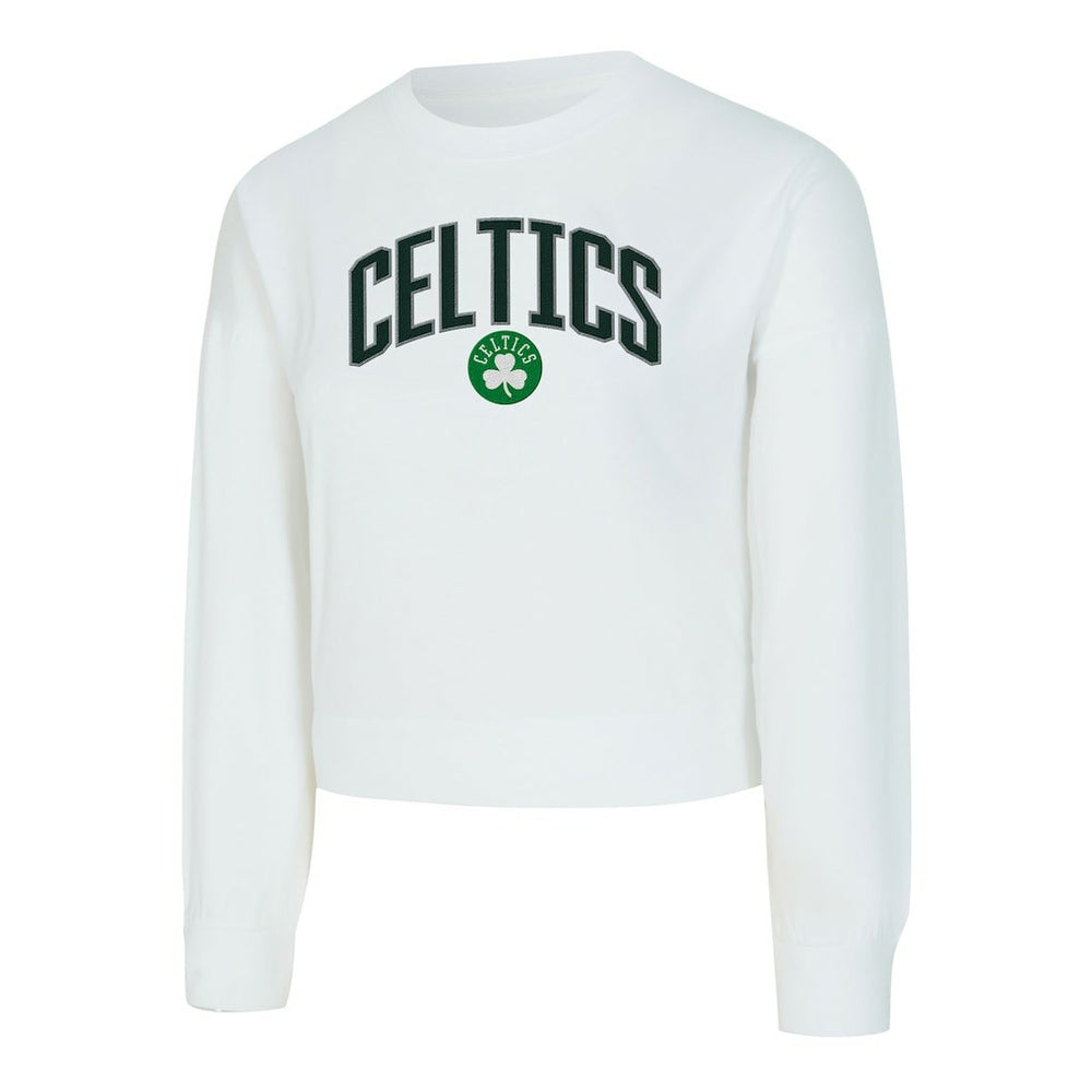 Boston Celtics Concepts Sport Women's Laney Chenille Cropped Long Sleeve T-Shirt Outlet