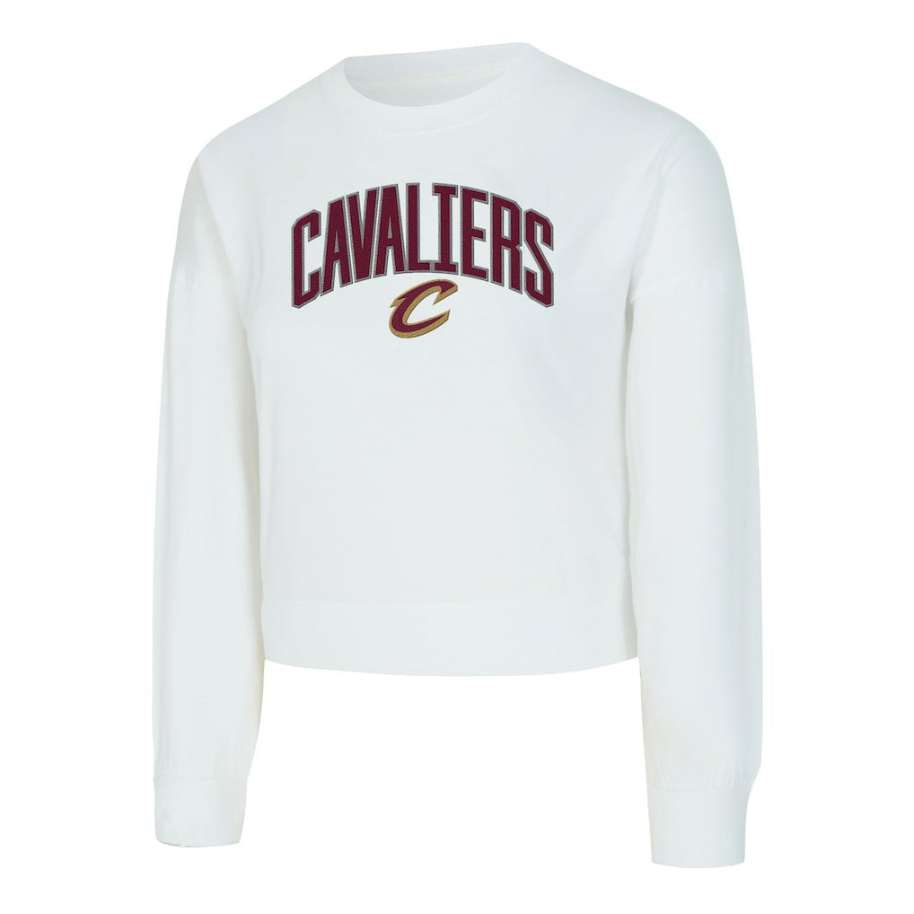 Cleveland Cavaliers Concepts Sport Women's Laney Chenille Cropped Long Sleeve T-Shirt sale Outlet
