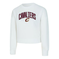 Cleveland Cavaliers Concepts Sport Women's Laney Chenille Cropped Long Sleeve T-Shirt sale Outlet