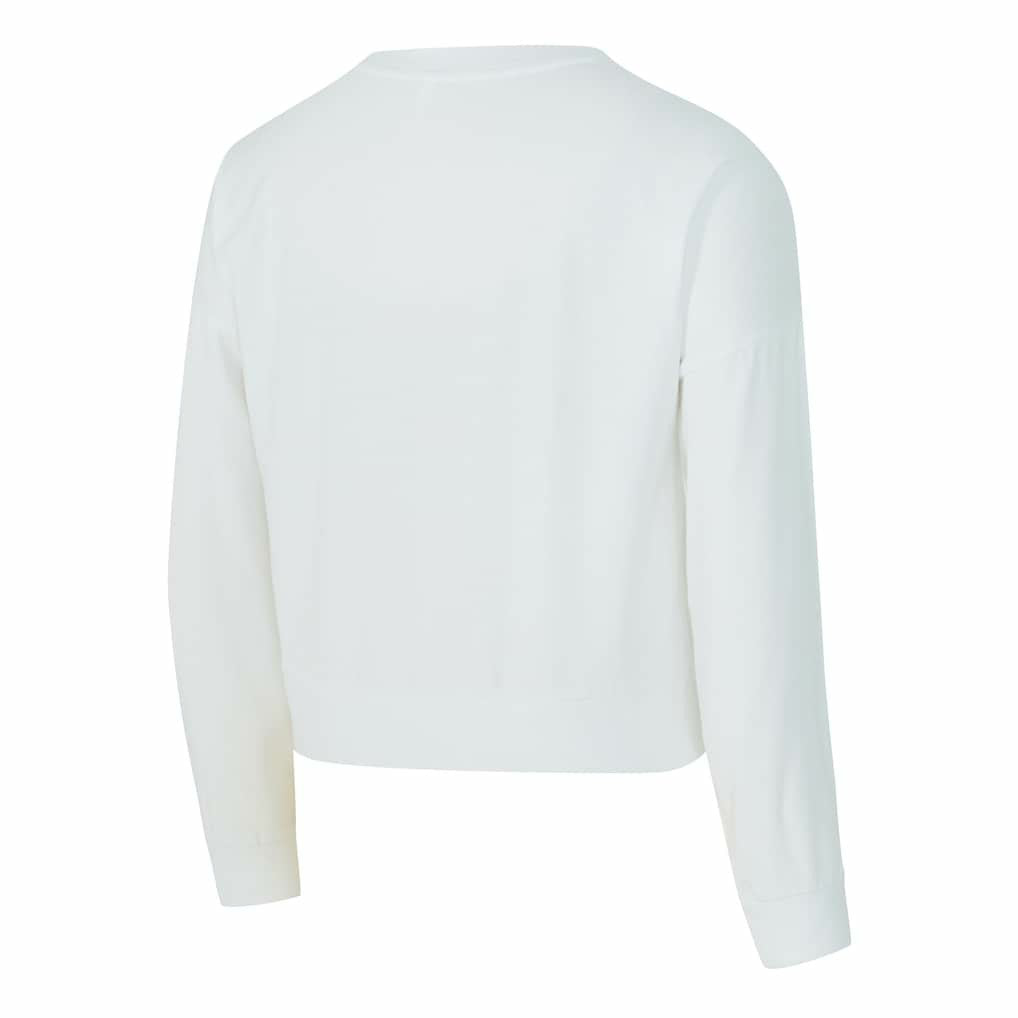 New York Knicks Concepts Sport Women's Laney Chenille Cropped Long Sleeve T-Shirt On Sale