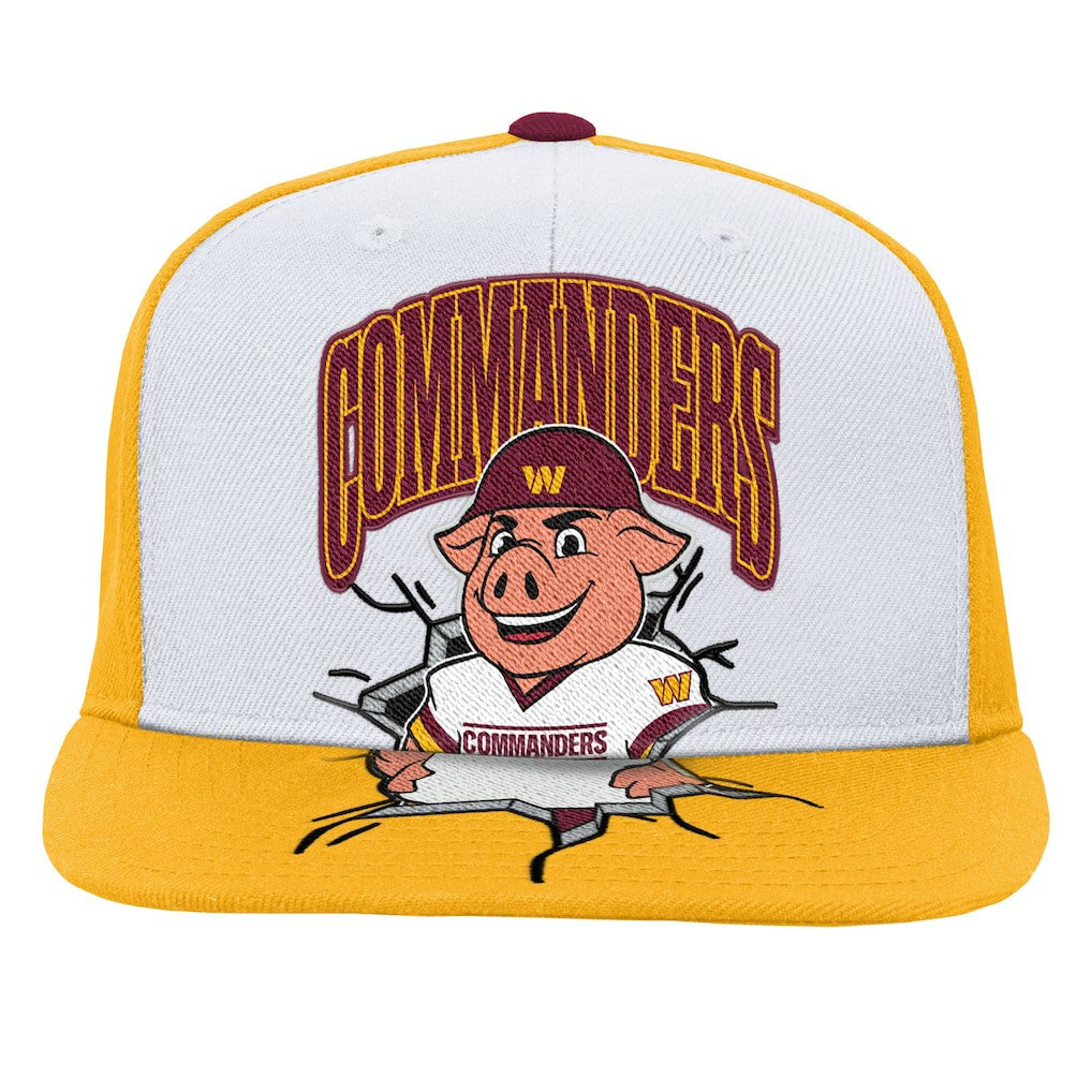 Washington Commanders Mitchell & Ness Youth Team Mascot Snapback Hat