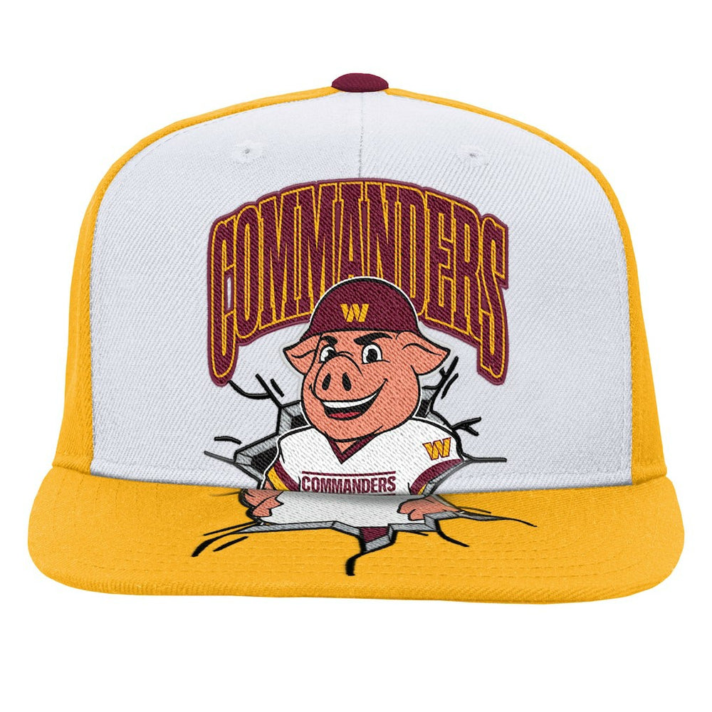 Washington Commanders Mitchell & Ness Youth Team Mascot Snapback Hat