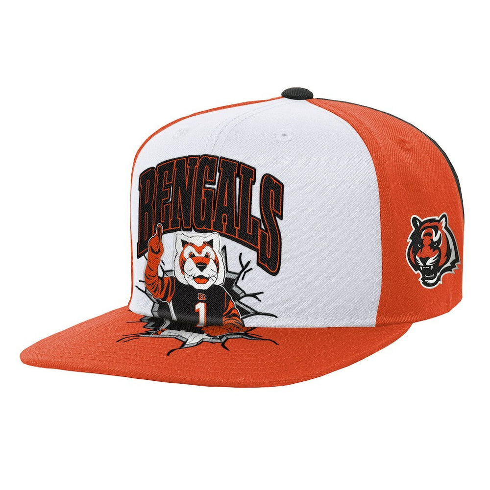 Cincinnati Bengals Mitchell & Ness Youth Team Mascot Snapback Hat