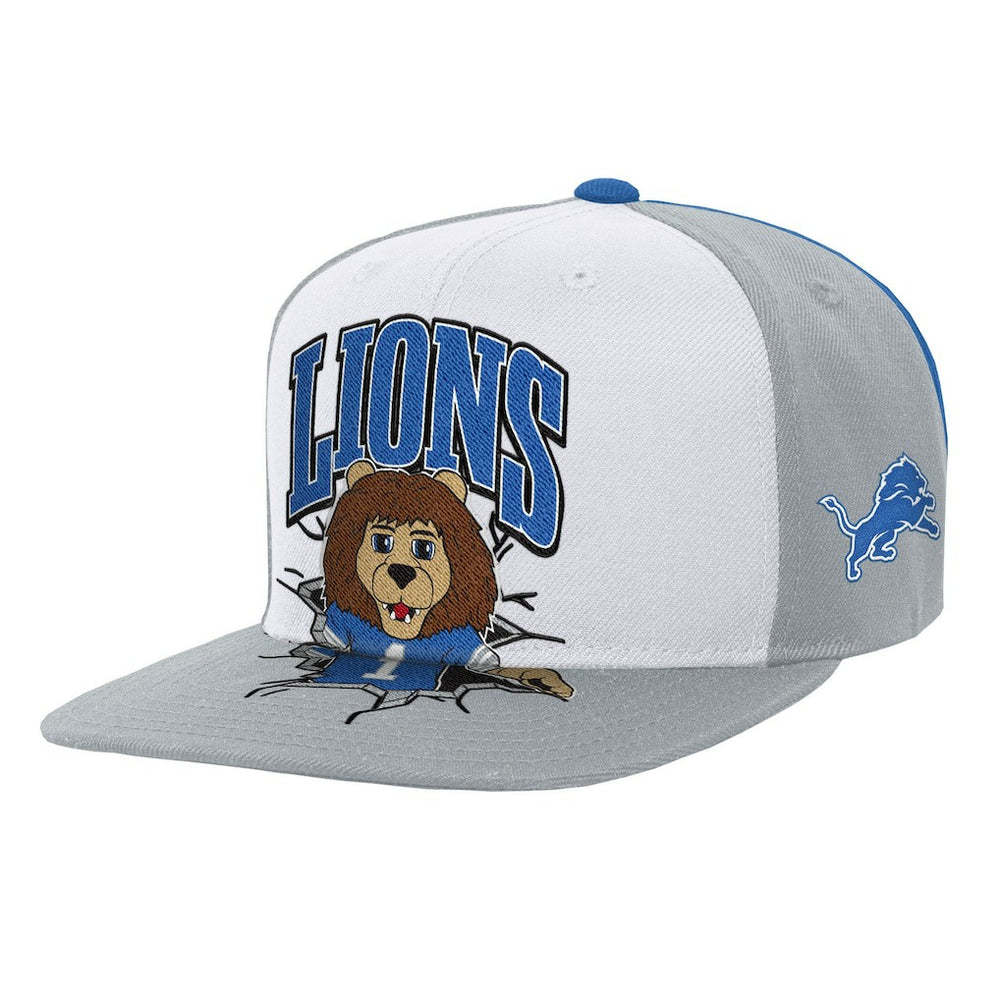 Detroit Lions Mitchell & Ness Youth Team Mascot Snapback Hat