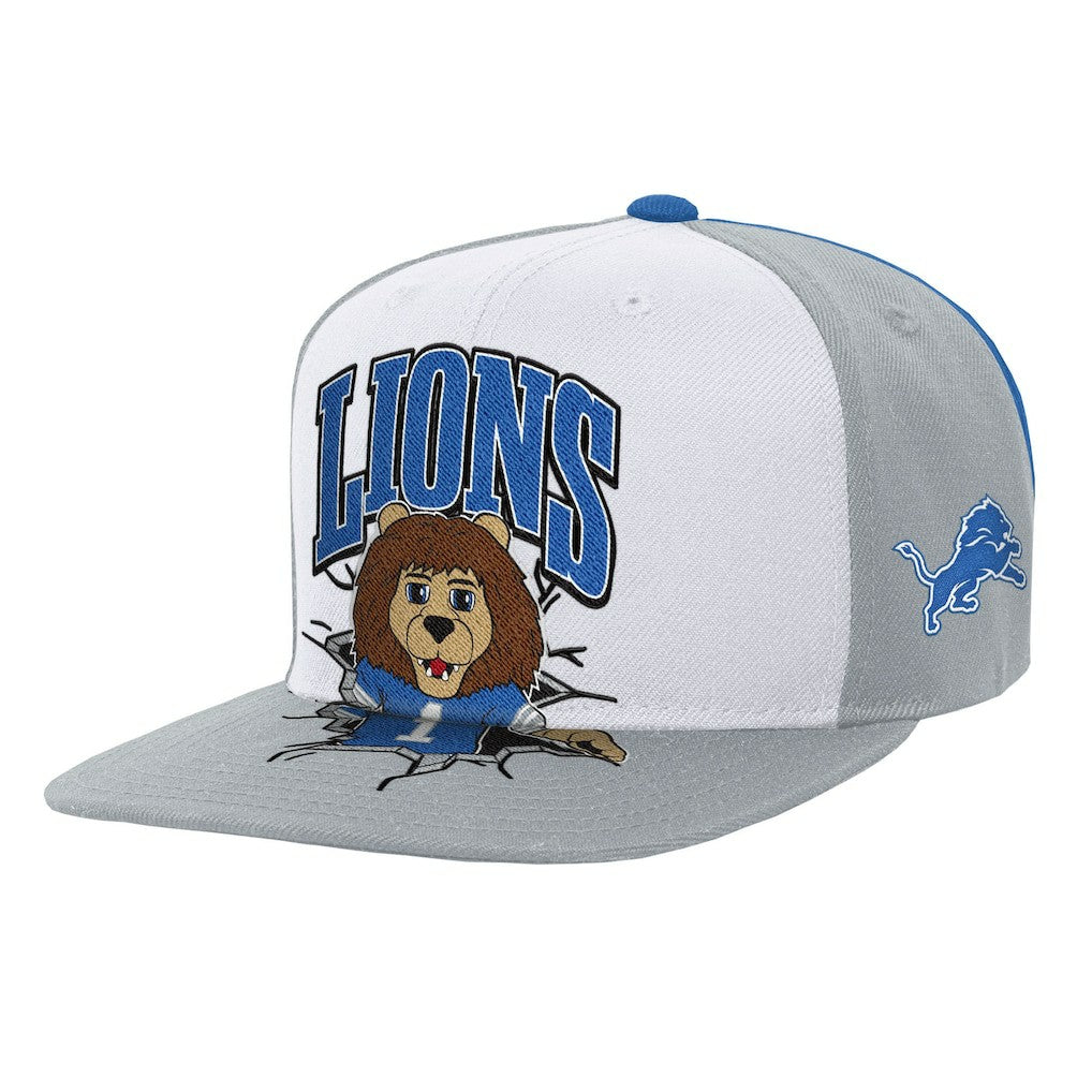 Detroit Lions Mitchell & Ness Youth Team Mascot Snapback Hat
