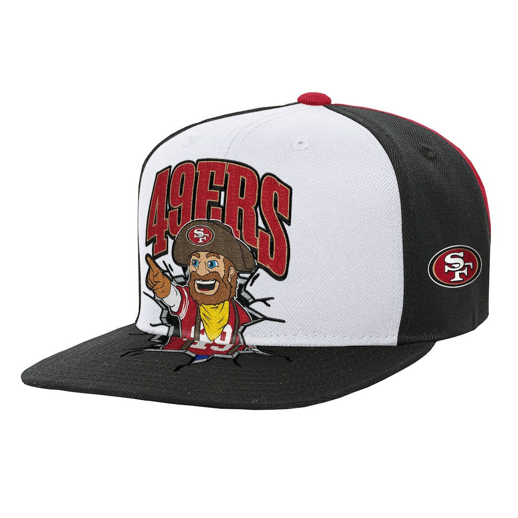 San Francisco 49ers Mitchell & Ness Youth Team Mascot Snapback Hat