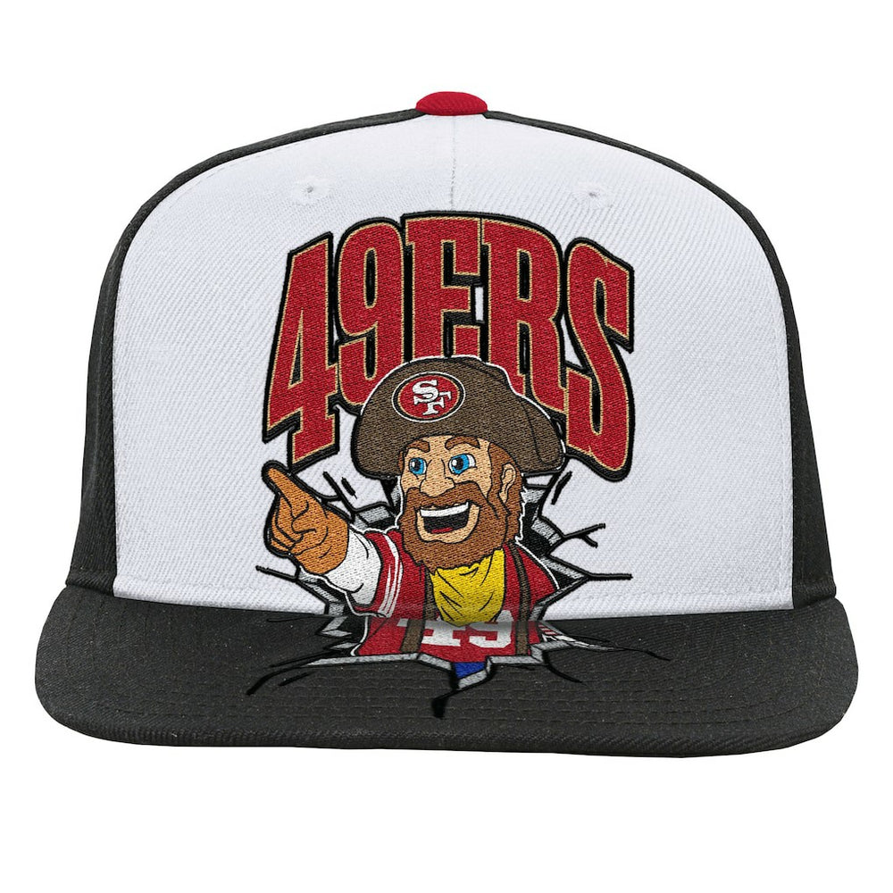San Francisco 49ers Mitchell & Ness Youth Team Mascot Snapback Hat
