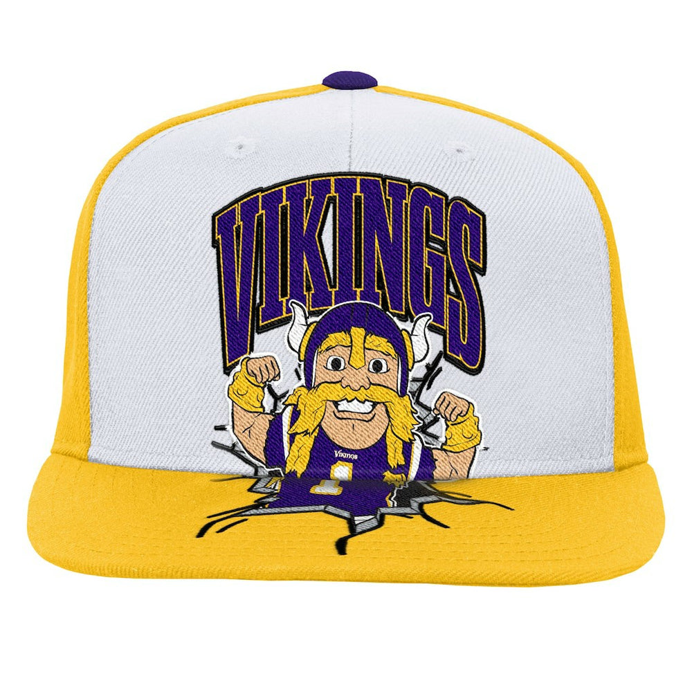 Minnesota Vikings Mitchell & Ness Youth Team Mascot Snapback Hat