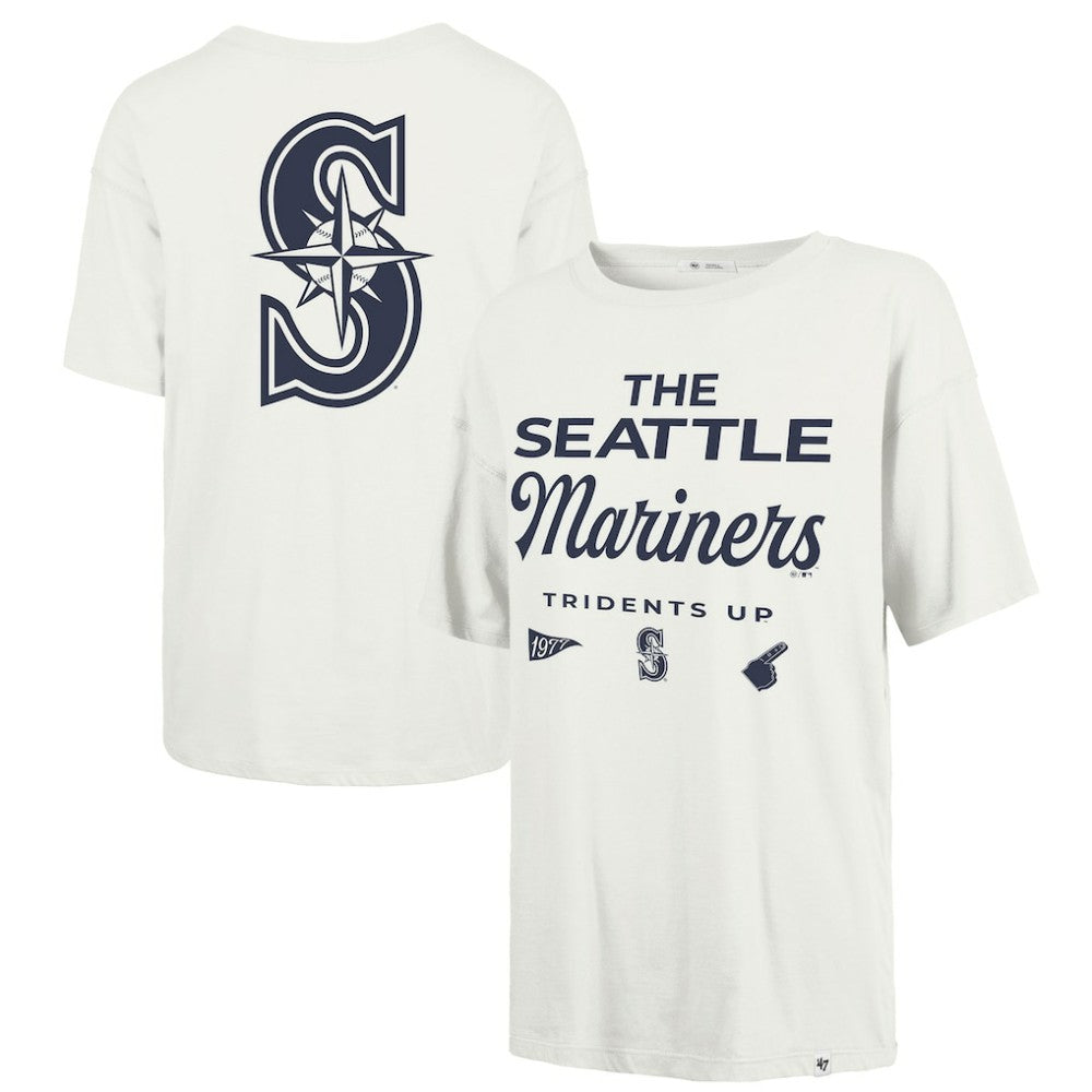 Seattle Mariners '47 Women's Show Off Boyfriend T-Shirt | MLB Outlet