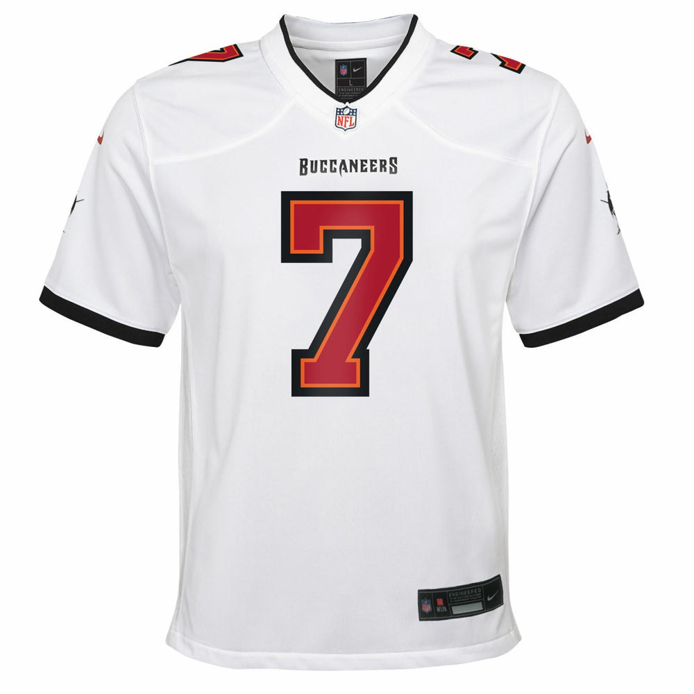 Tampa Bay Buccaneers Nike Bucky Irving  Youth White Game Jersey