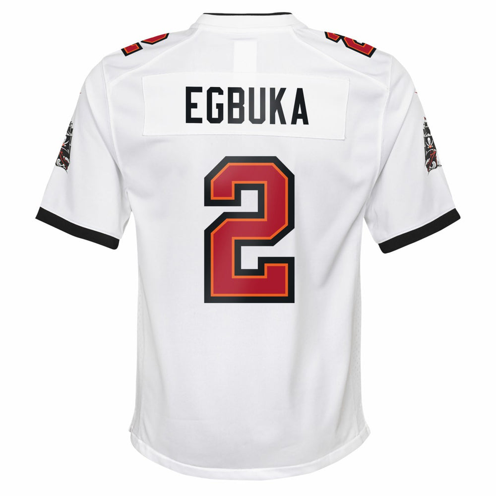 Tampa Bay Buccaneers Nike Emeka Egbuka  Youth White Game Jersey