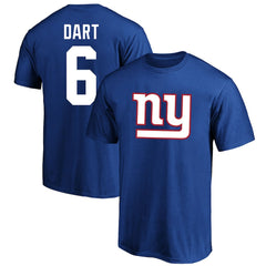 New York Giants Fanatics Jaxson Dart  Big & Tall Player Name & Number T-Shirt