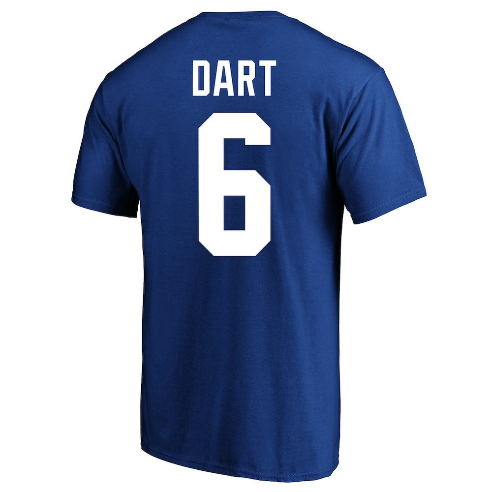 New York Giants Fanatics Jaxson Dart  Big & Tall Player Name & Number T-Shirt