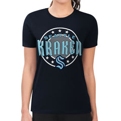 Seattle Kraken G-III 4Her by Carl Banks Women's Super-Slim Lightweight Pinstripe Circle Graphic T-Shirt Online