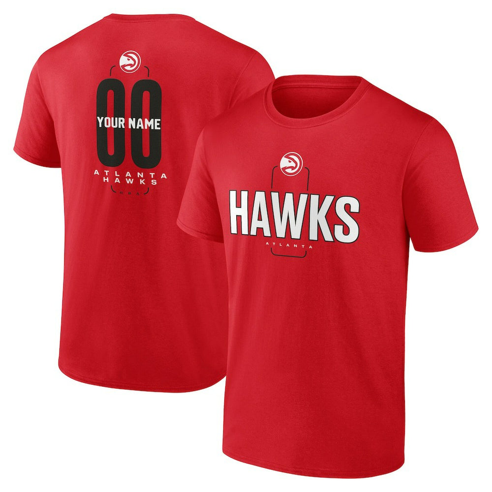 Atlanta Hawks Center Court Name & Number Custom T-Shirt Online