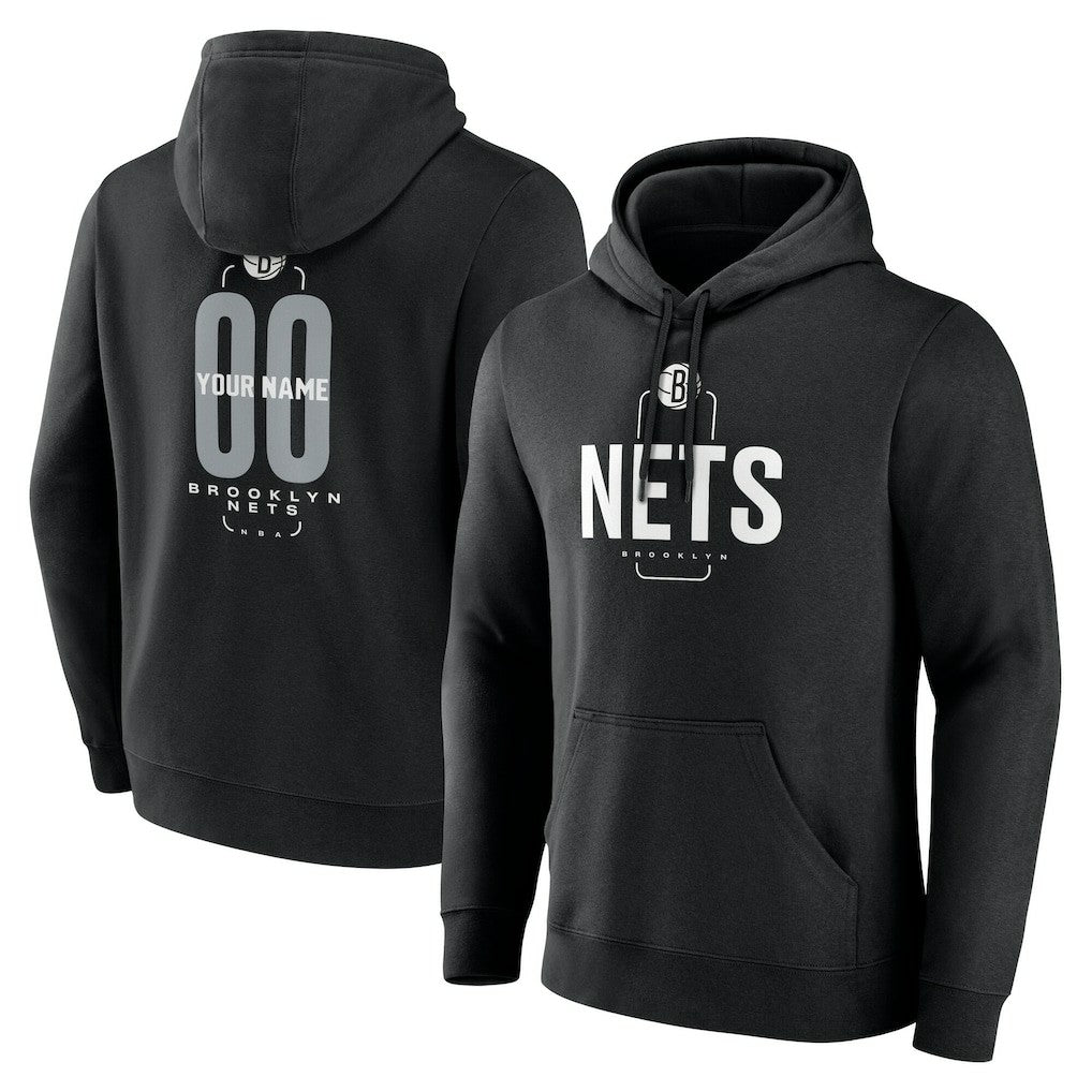 Brooklyn Nets Center Court Name & Number Custom Hoodie On Sale