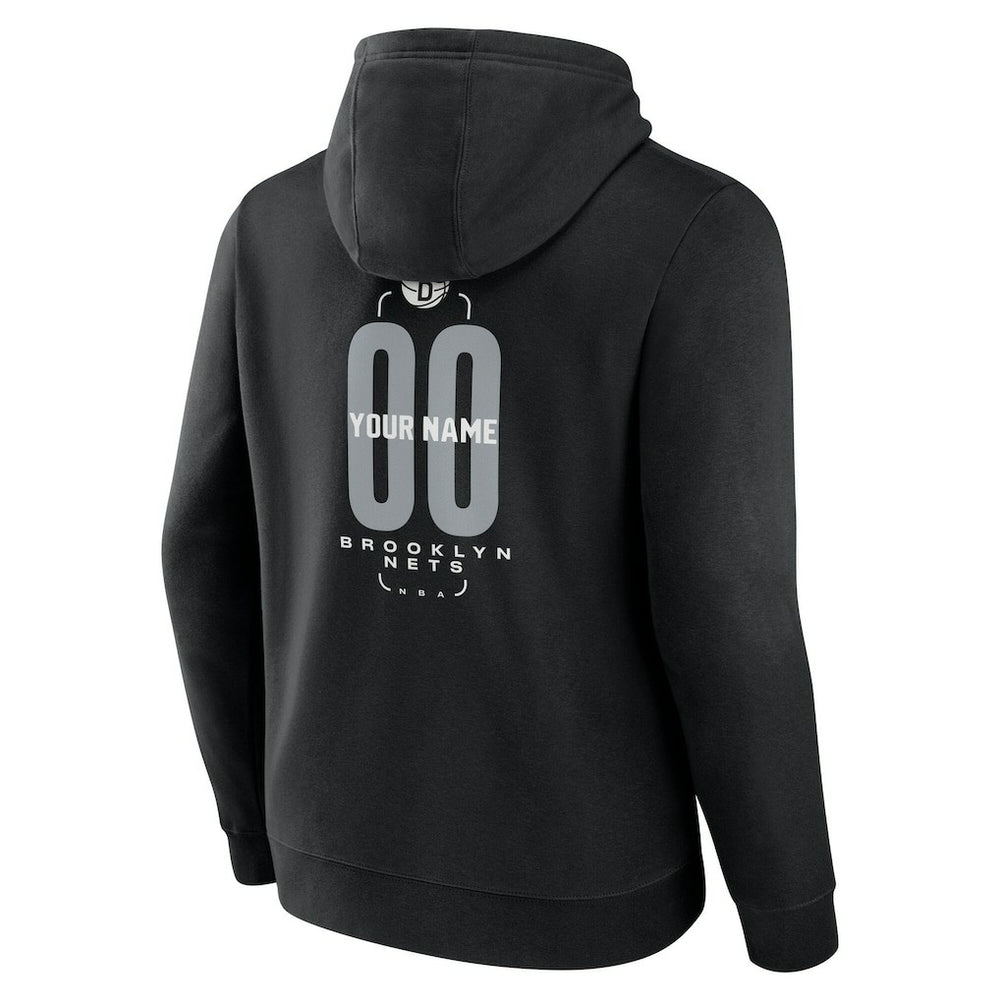 Brooklyn Nets Center Court Name & Number Custom Hoodie On Sale
