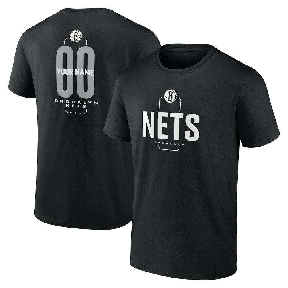 Brooklyn Nets Center Court Name & Number Custom T-Shirt On Sale