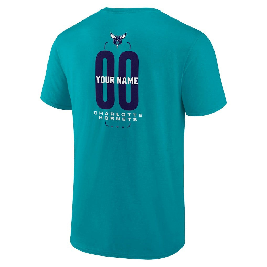 Charlotte Hornets Center Court Name & Number Custom T-Shirt New
