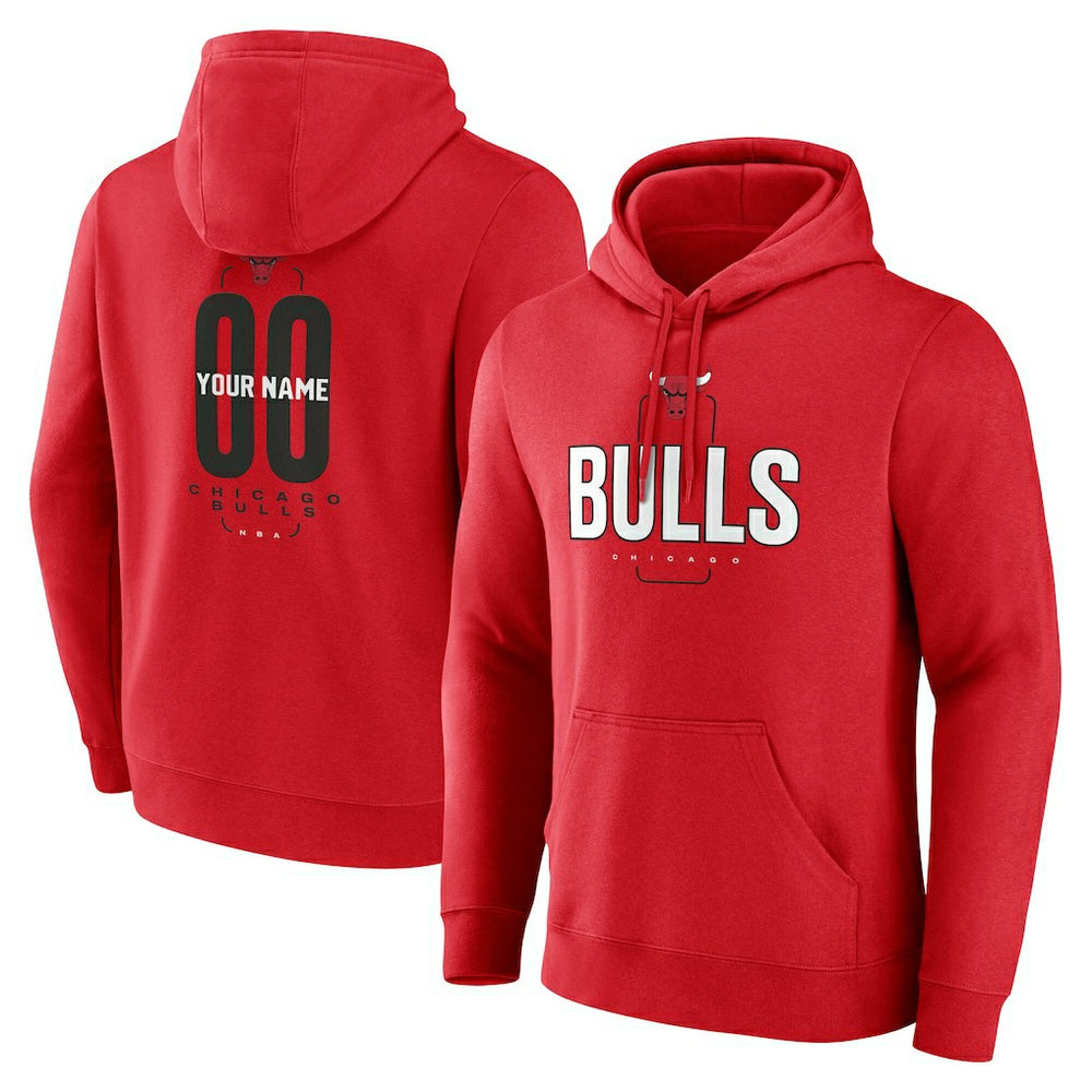 Chicago Bulls Center Court Name & Number Custom Hoodie Discount