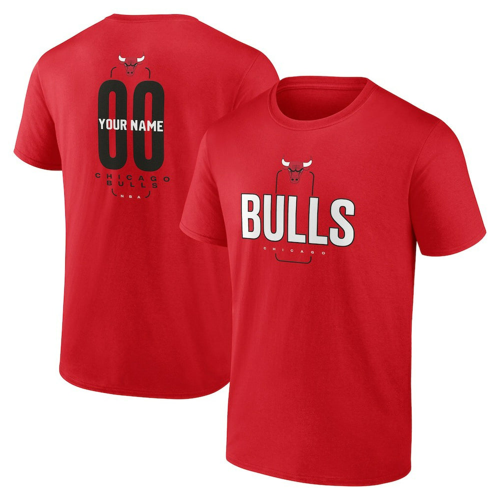 Chicago Bulls Center Court Name & Number Custom T-Shirt sale Discount