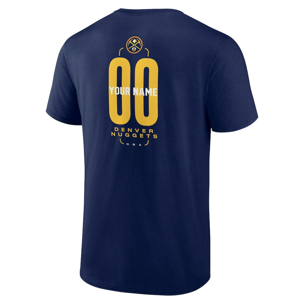 Denver Nuggets Center Court Name & Number Custom T-Shirt sale New
