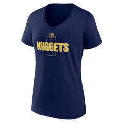 Denver Nuggets Women's Center Court Name & Number Custom V-Neck T-Shirt sale New