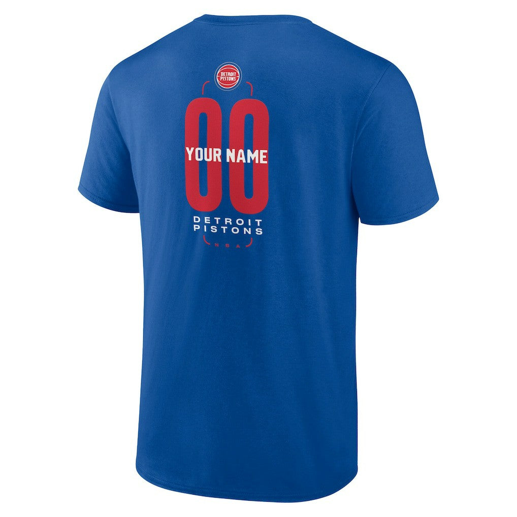 Detroit Pistons Center Court Name & Number Custom T-Shirt sale Online