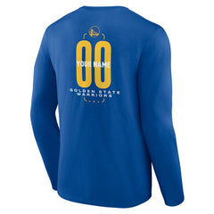 Golden State Warriors Center Court Name & Number Custom Long Sleeve T-Shirt sale For Sale