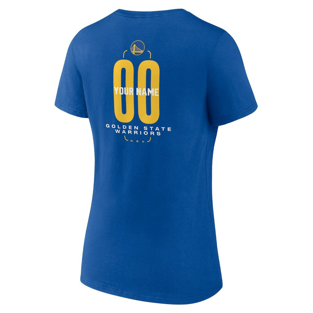 Golden State Warriors Women's Center Court Name & Number Custom V-Neck T-Shirt sale On Sale