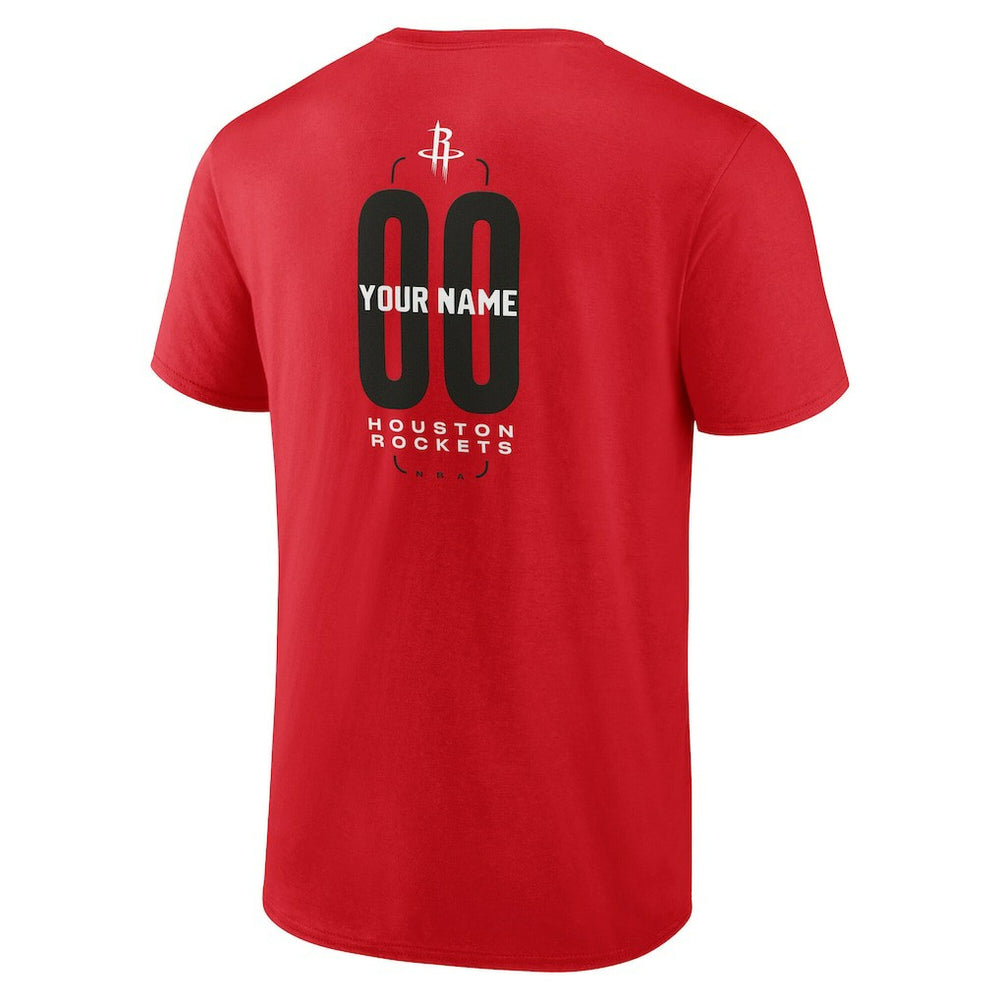 Houston Rockets Center Court Name & Number Custom T-Shirt Online