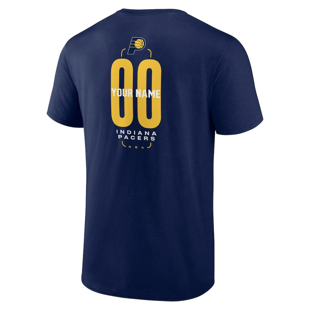 Indiana Pacers Center Court Name & Number Custom T-Shirt Discount