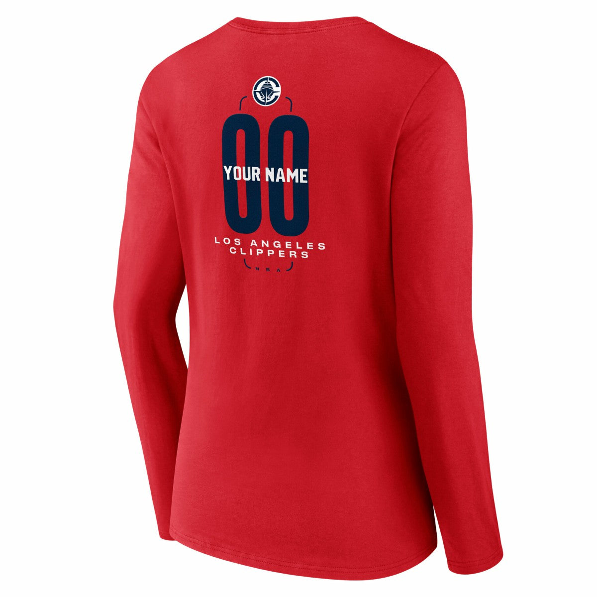 LA Clippers Women's Center Court Name & Number Custom Long Sleeve V-Neck T-Shirt Online