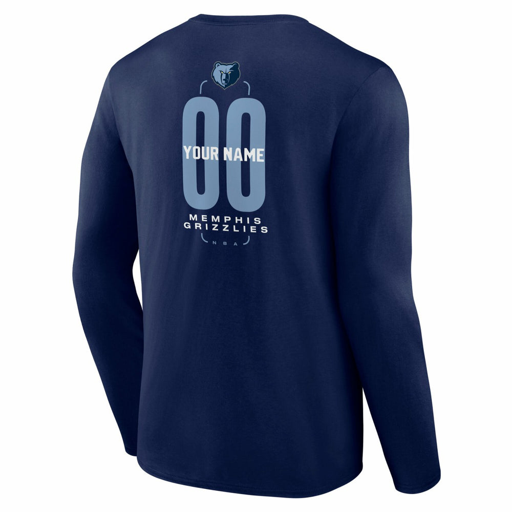 Memphis Grizzlies Center Court Name & Number Custom Long Sleeve T-Shirt Discount