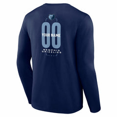 Memphis Grizzlies Center Court Name & Number Custom Long Sleeve T-Shirt Discount