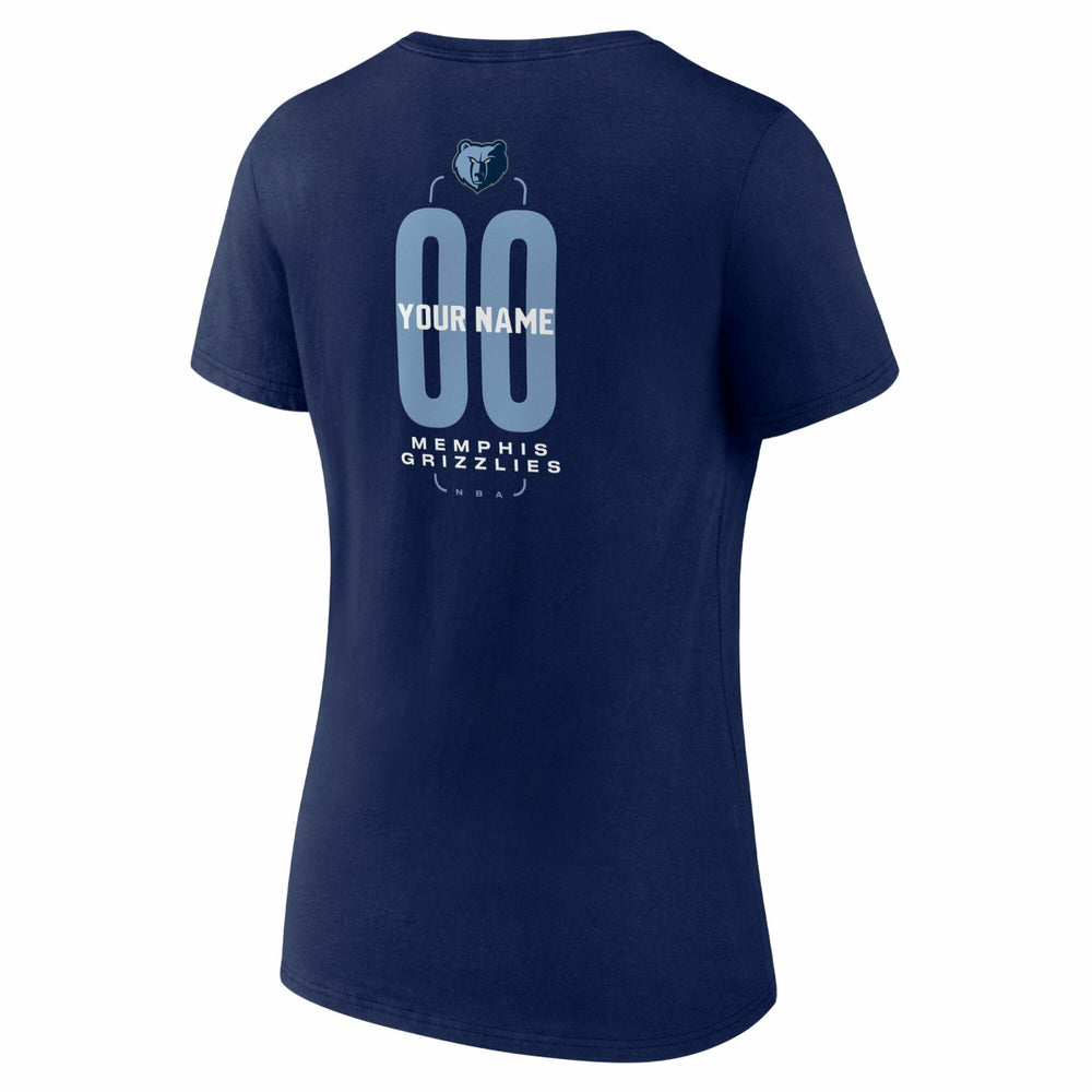 Memphis Grizzlies Women's Center Court Name & Number Custom V-Neck T-Shirt On Sale