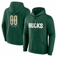 Milwaukee Bucks Center Court Name & Number Custom Hoodie For Sale