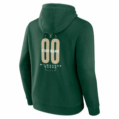 Milwaukee Bucks Center Court Name & Number Custom Hoodie For Sale